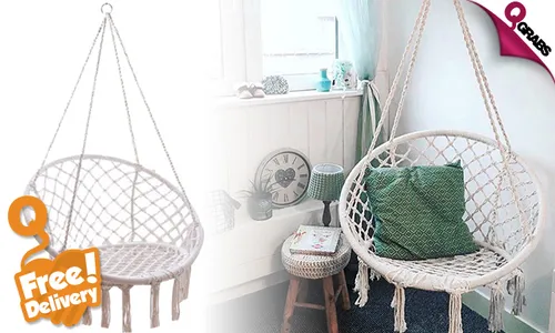 Indoor/Outdoor Hanging Chair Hammock with FREE Delivery!